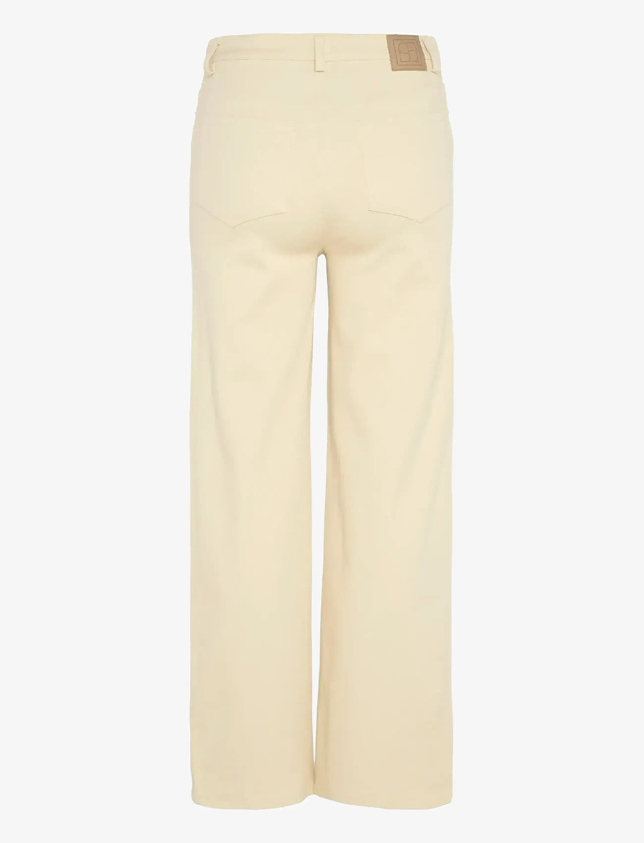 Soaked in Luxury - SLSandja Plain Vanesa Pants - bukser med brede ben - sandshell - 2