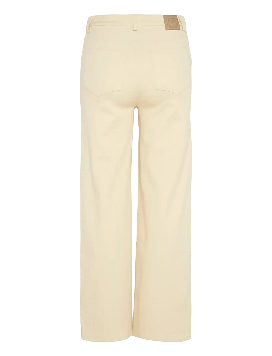 Soaked - SLSandja Plain Vanesa Pants - hosen mit weitem bein - sandshell - 2