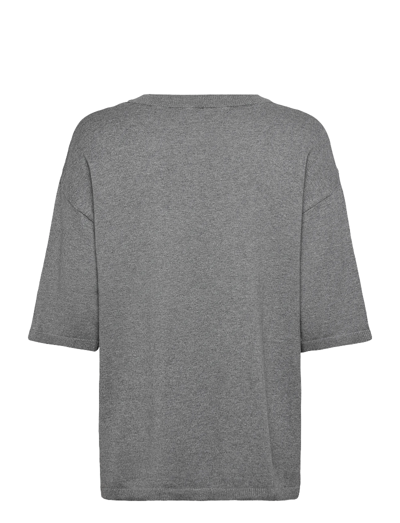 Soaked in Luxury - SLSanja Pullover SS - striktrøjer - grey melange - 2