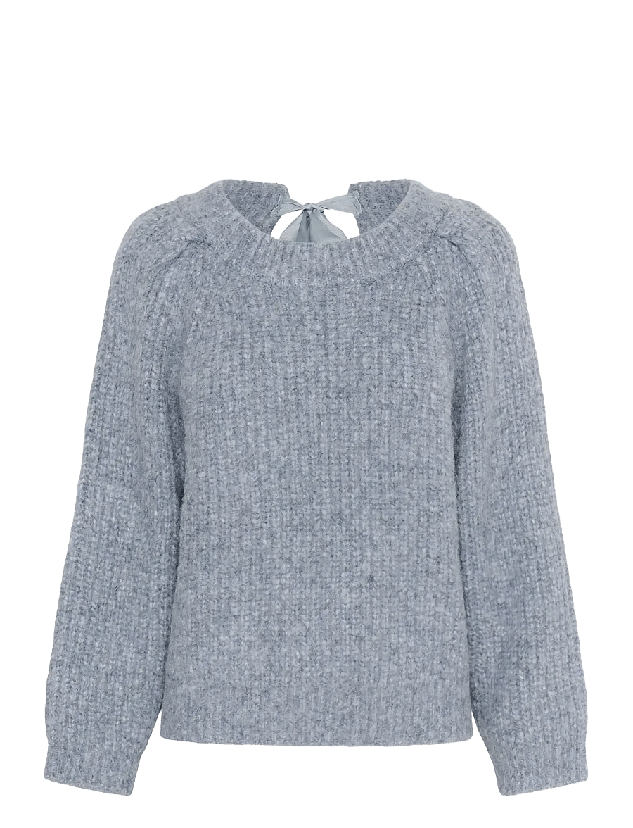 Soaked - SLPleoni Pullover - striktrøjer - bijou blue melange - 1