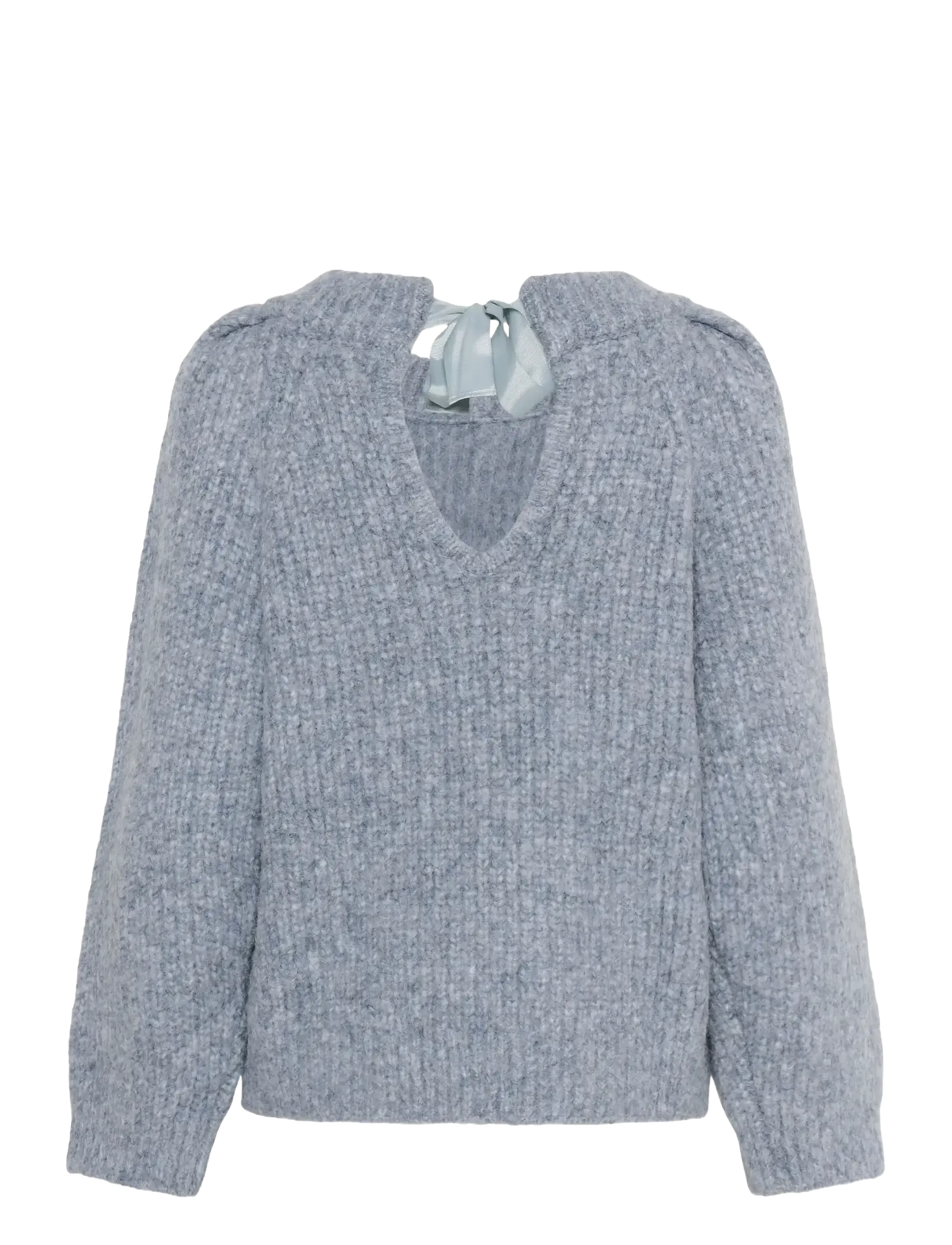 Soaked - SLPleoni Pullover - tröjor - bijou blue melange - 2