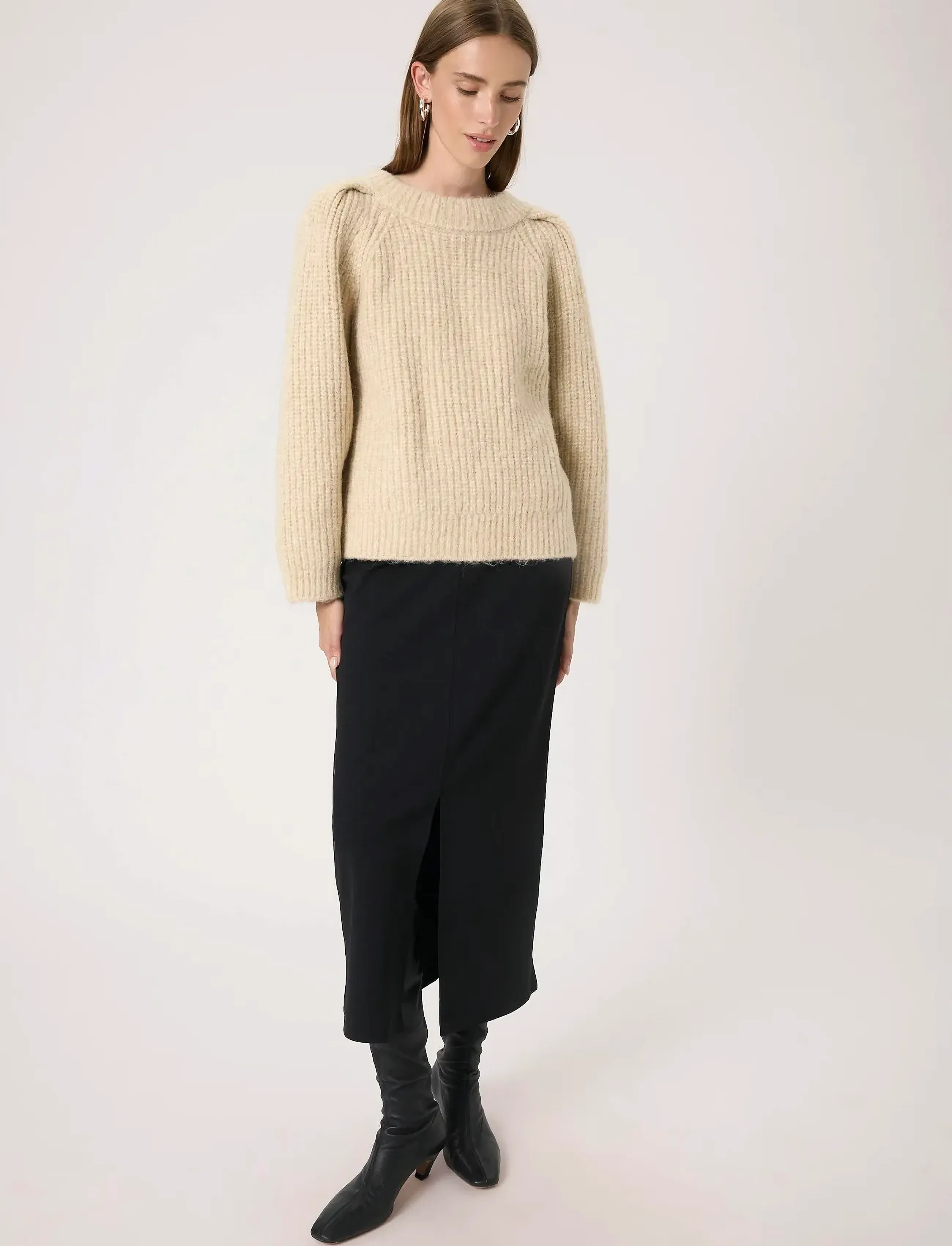 Soaked - SLPleoni Pullover - gebreide truien - doeskin melange - 3