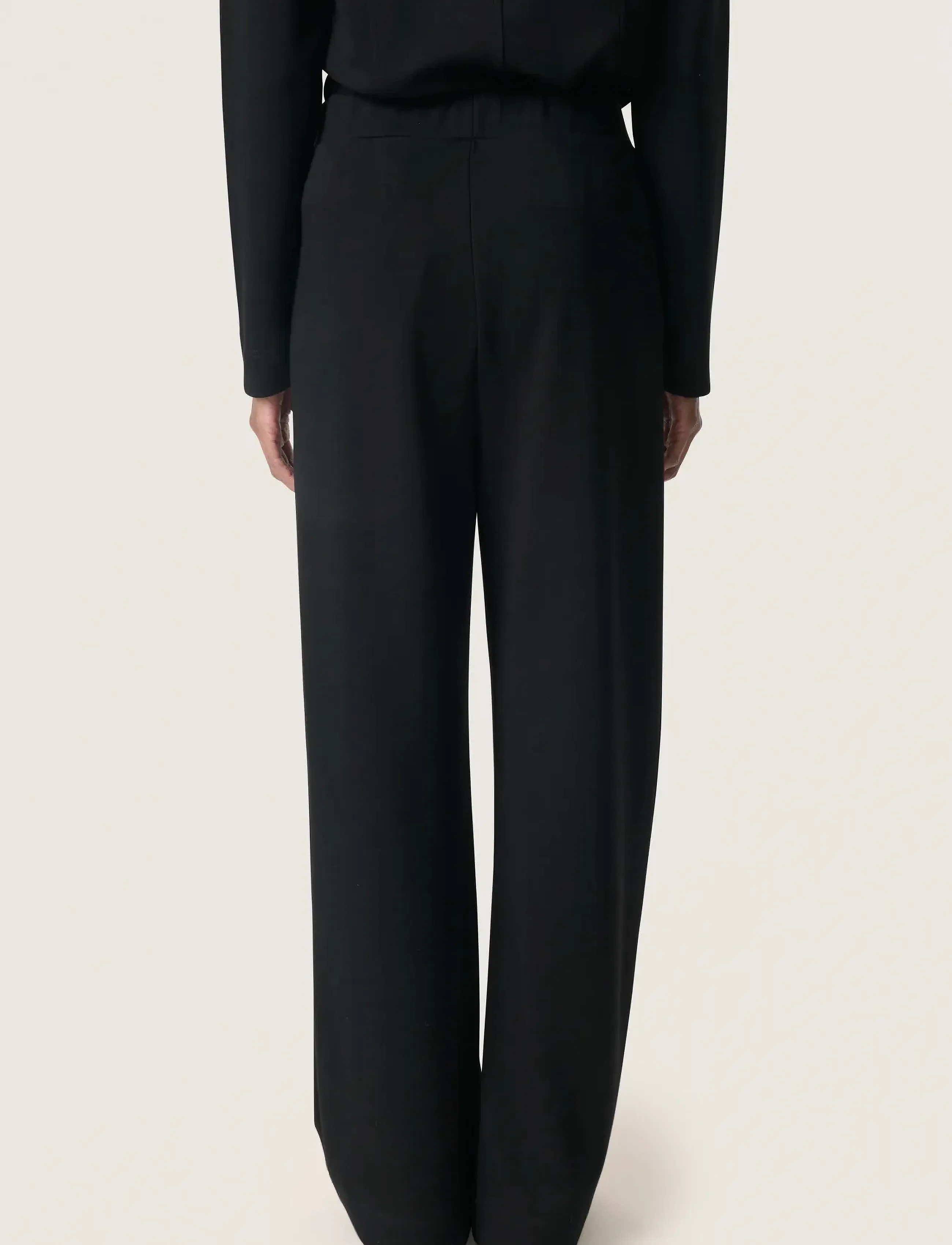 Soaked - SLMarigold Pants - sirge säärega püksid - black - 4