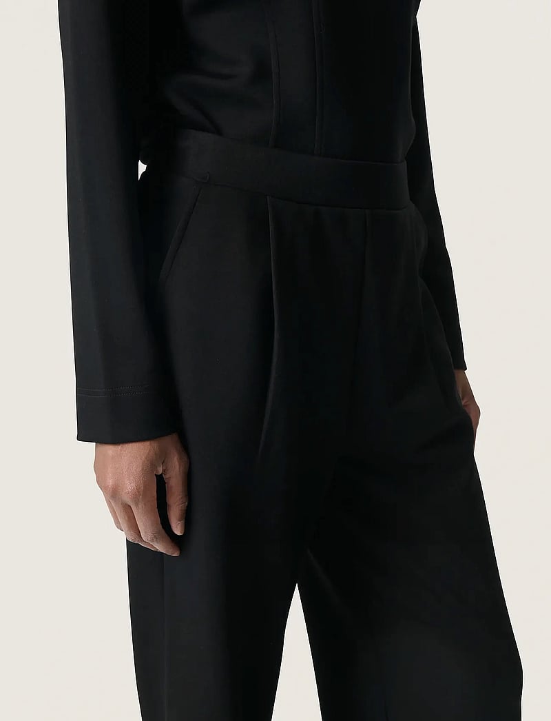 Soaked - SLMarigold Pants - straight leg hosen - black - 5