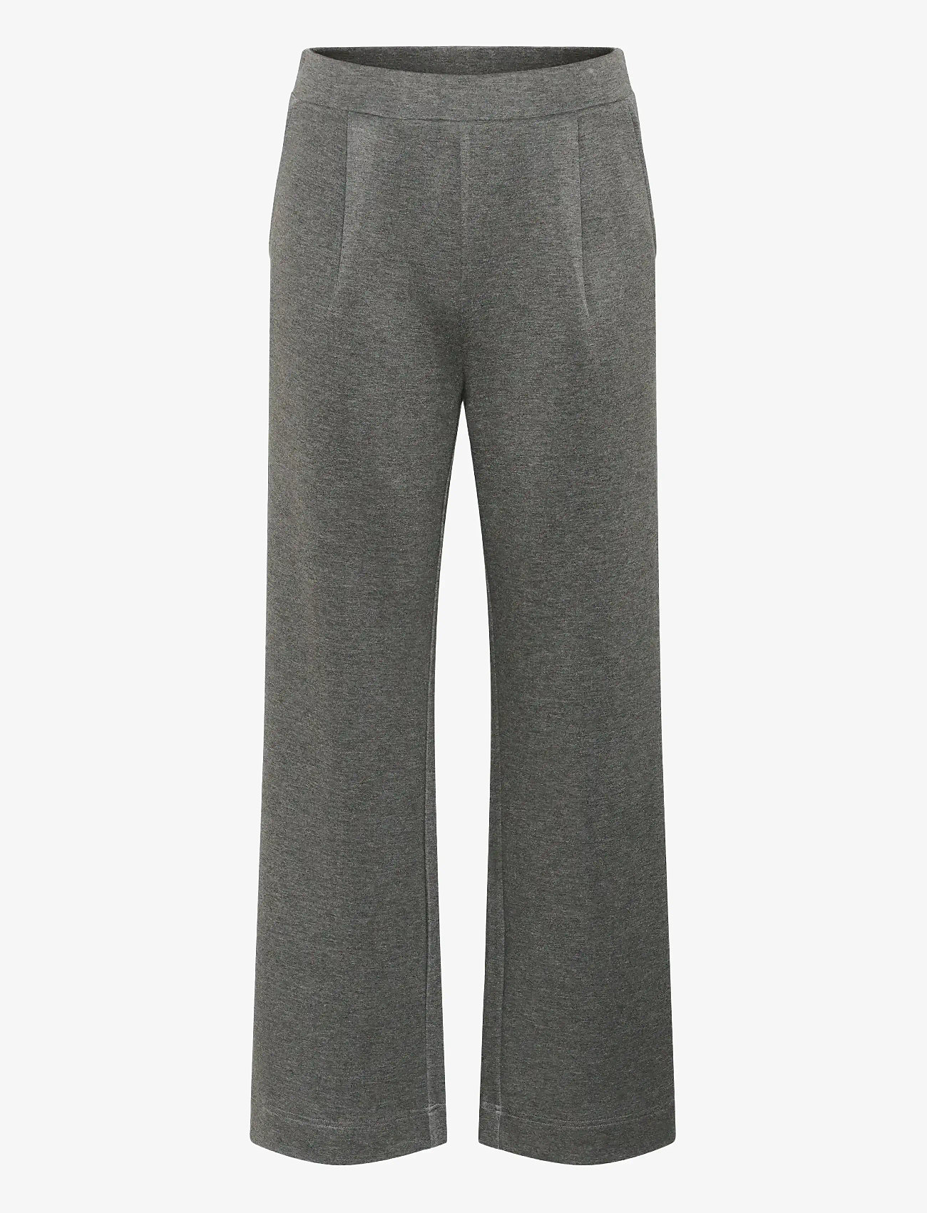 Soaked in Luxury - SLMarigold Pants - bukser med lige ben - grey melange - 1
