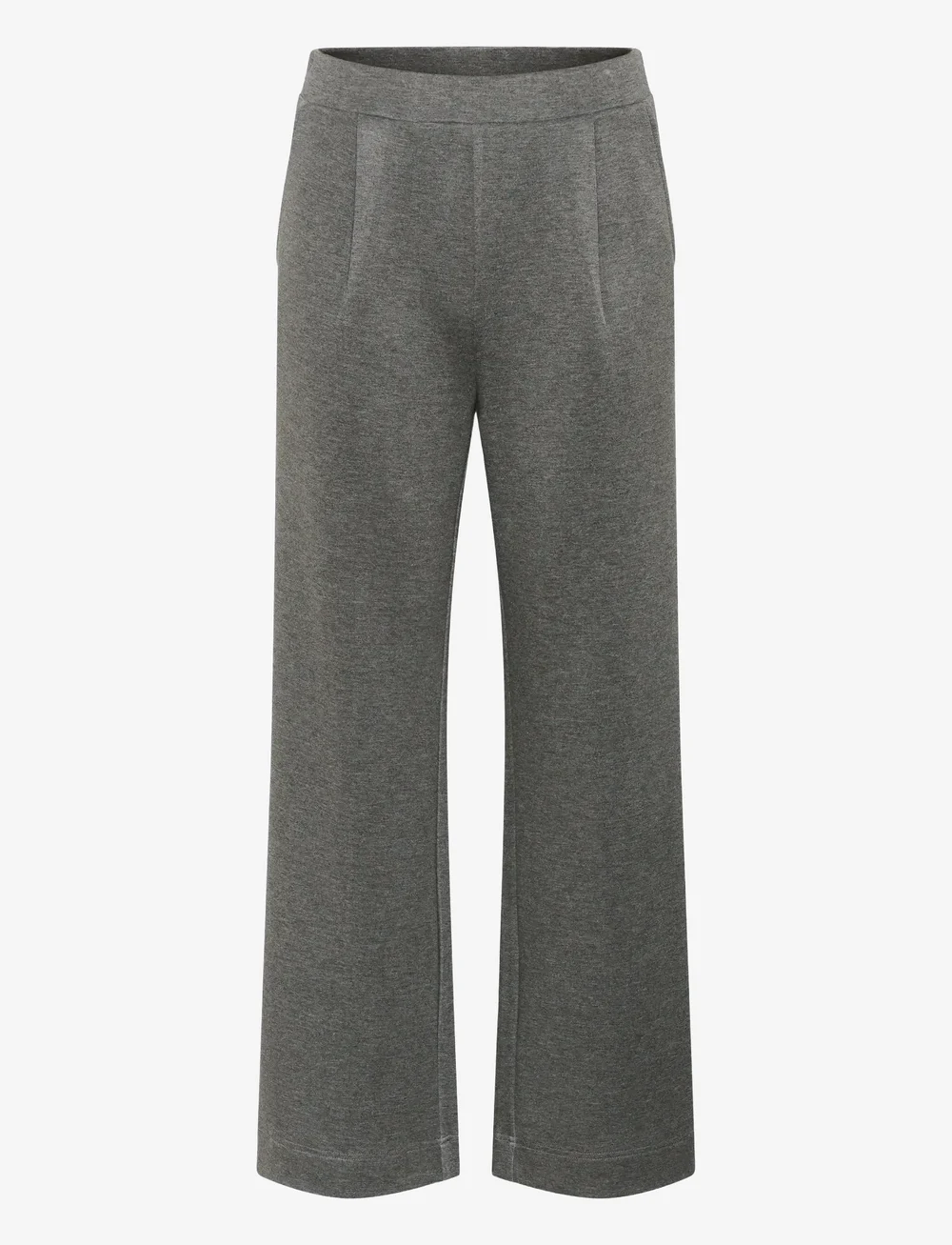 Soaked in Luxury - SLMarigold Pants - straight leg trousers - grey melange - 1