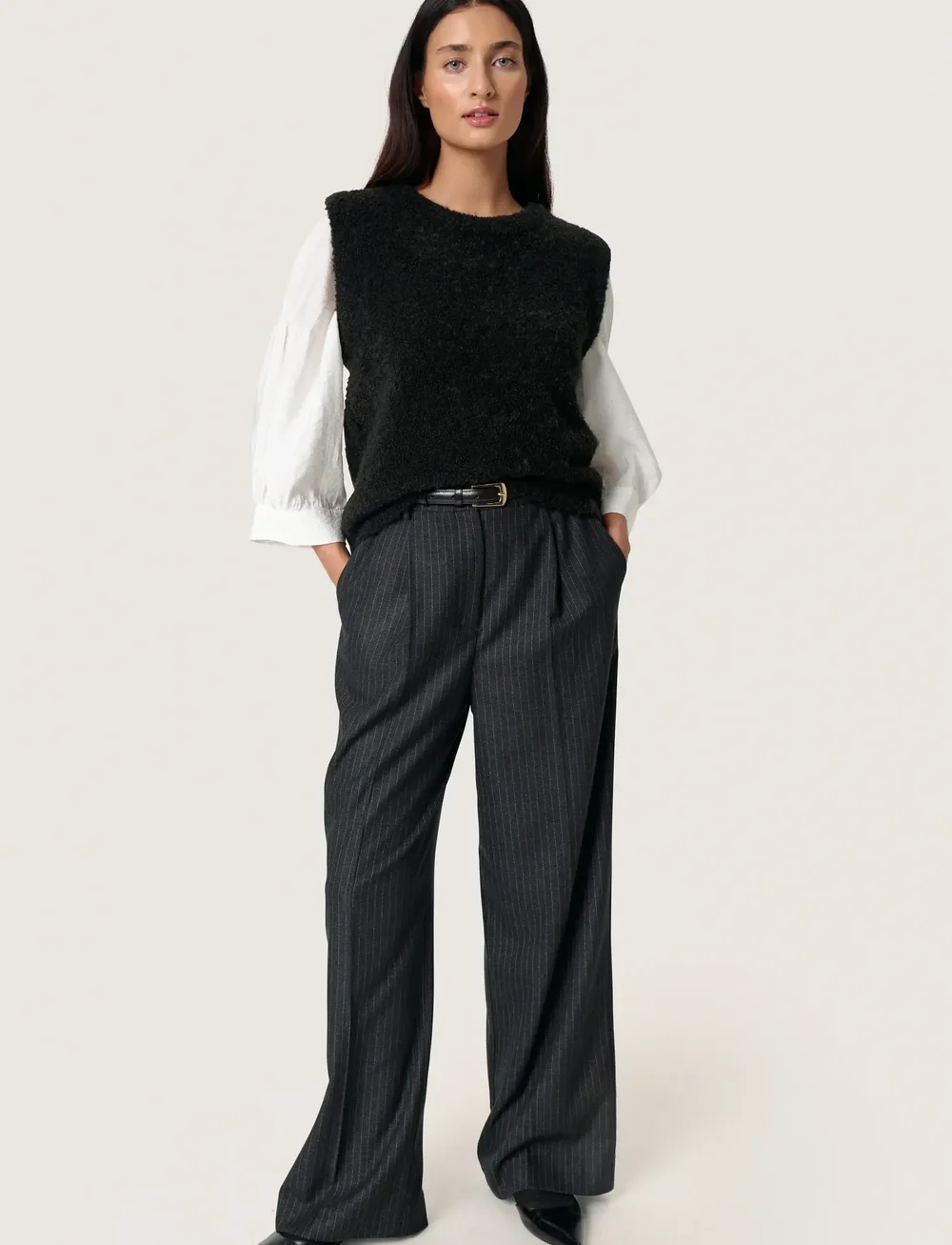 Soaked in Luxury - SLAmaris Vest - gestrickte westen - black - 3