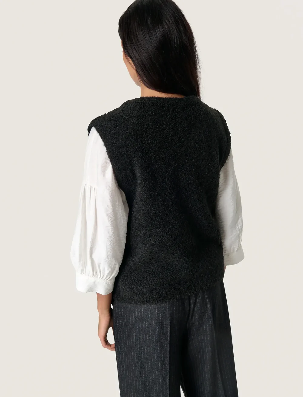 Soaked in Luxury - SLAmaris Vest - gestrickte westen - black - 4