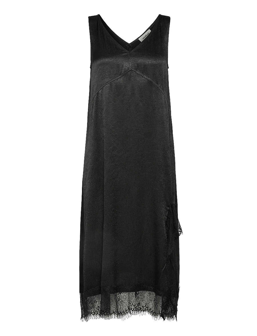 Soaked - SLYennah Midi Dress - spitzenkleider - black - 1