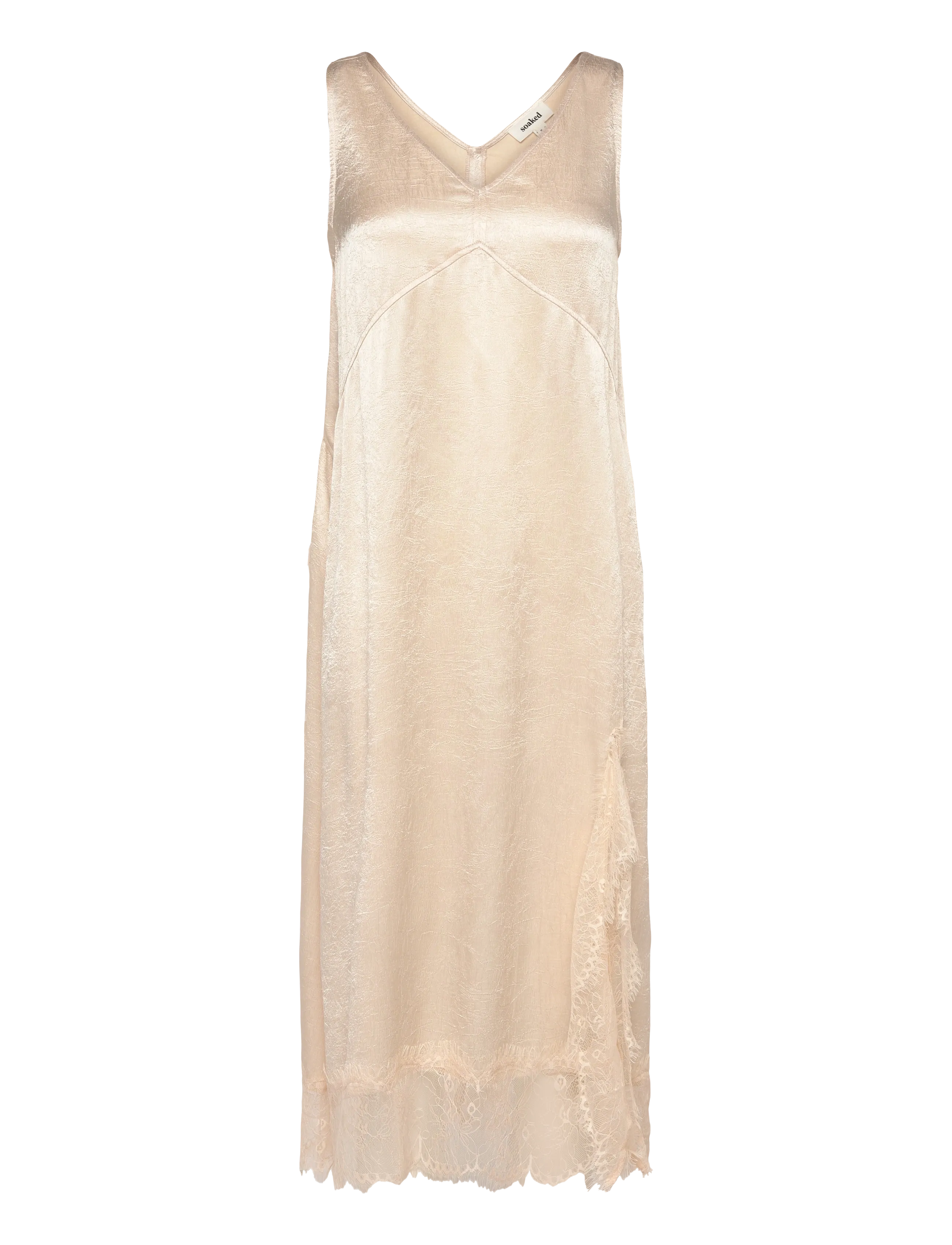Soaked SLYennah Midi Dress - Soaked in Luxury - SANDSHELL / beige