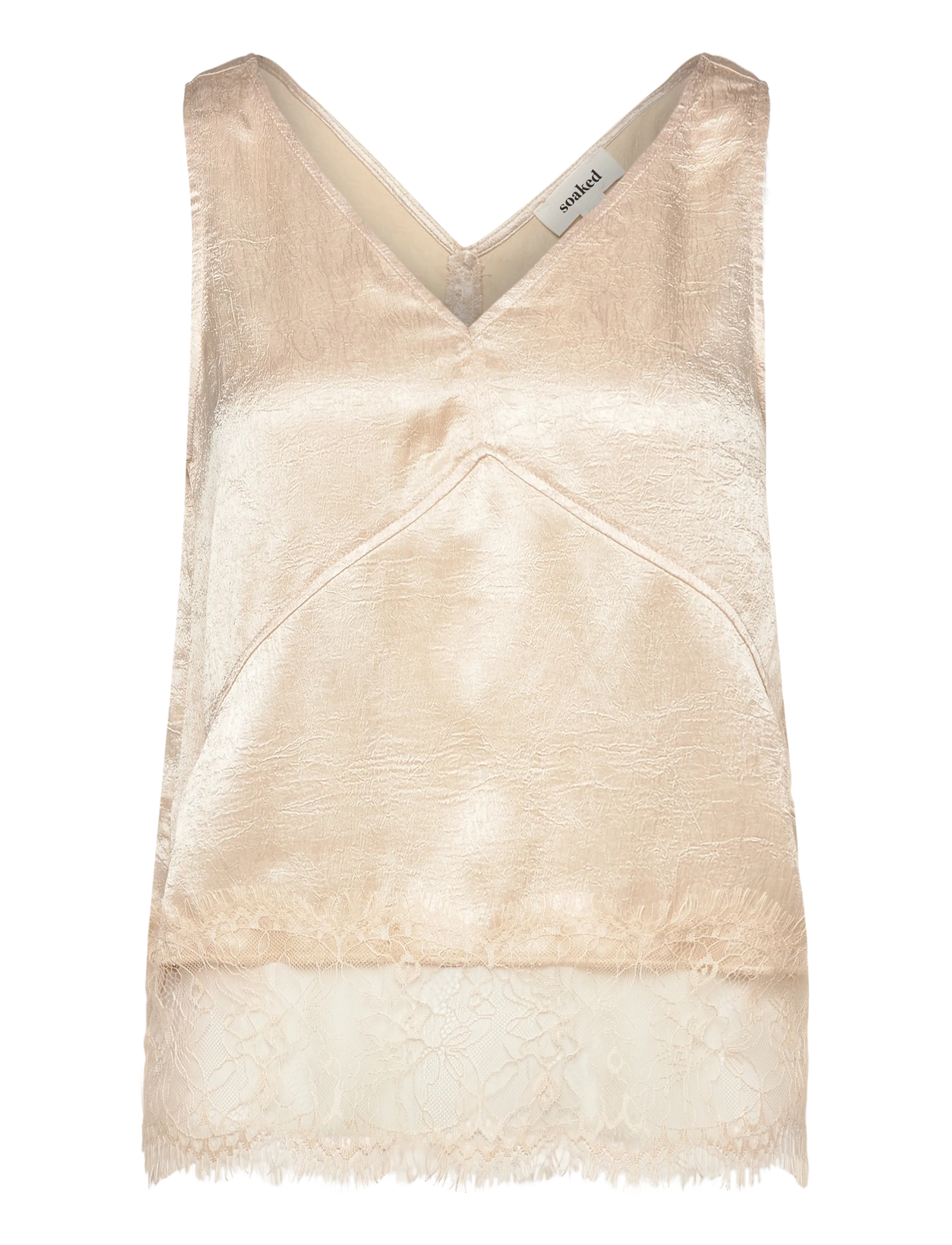 Soaked SLYennah Top - Büromode - SANDSHELL / cream