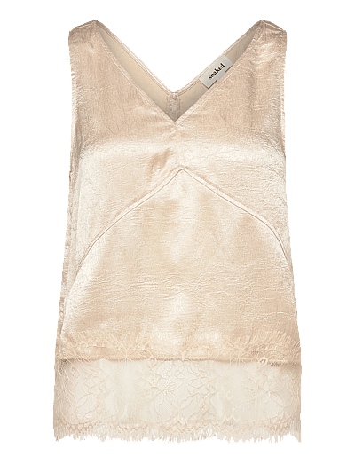 Soaked SLYennah Top - Blusen & Hemden - SANDSHELL / cream