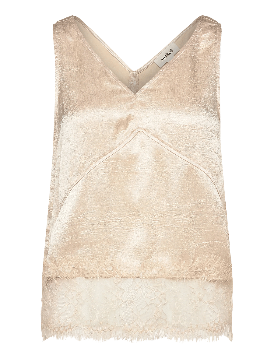 Soaked - SLYennah Top - Ærmeløse bluser - sandshell - 1