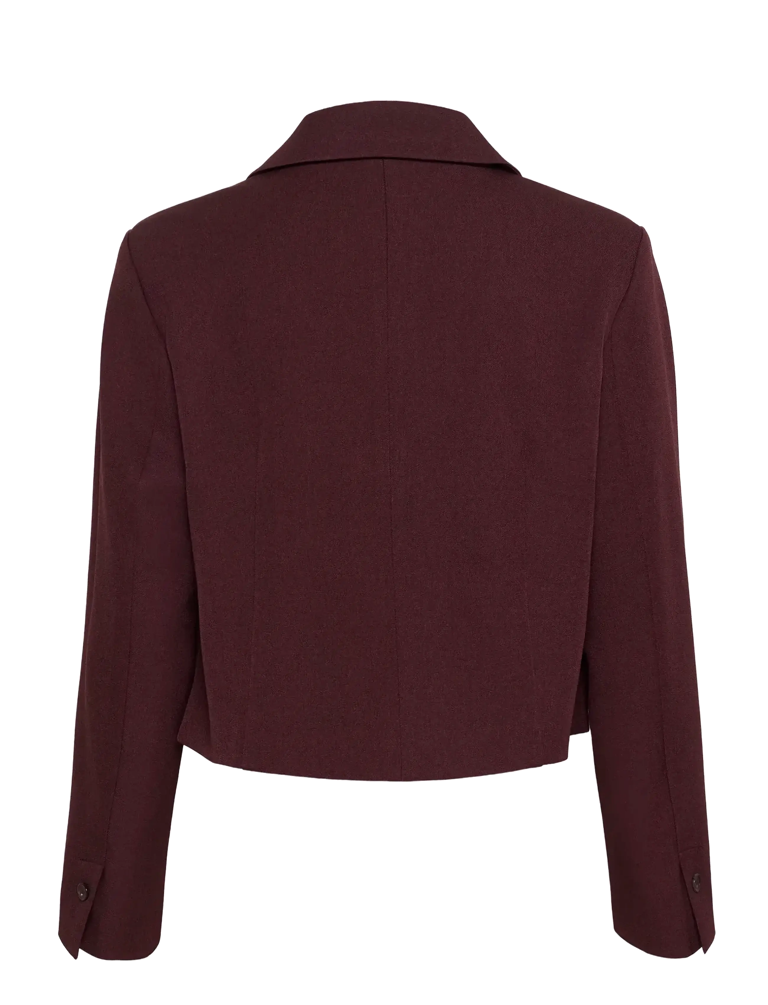 Soaked - SLLilu Corinne Cropped Blazer - winetasting melange - 2