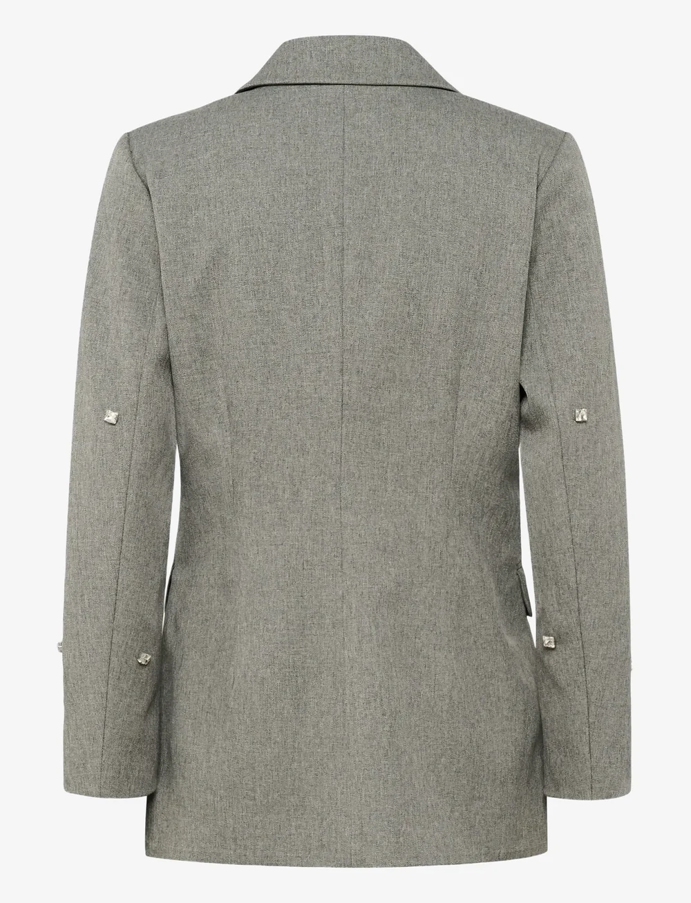 Soaked in Luxury - SLLilu Corinne Fitted Blazer - single breasted blazers - grey melange suiting - 2