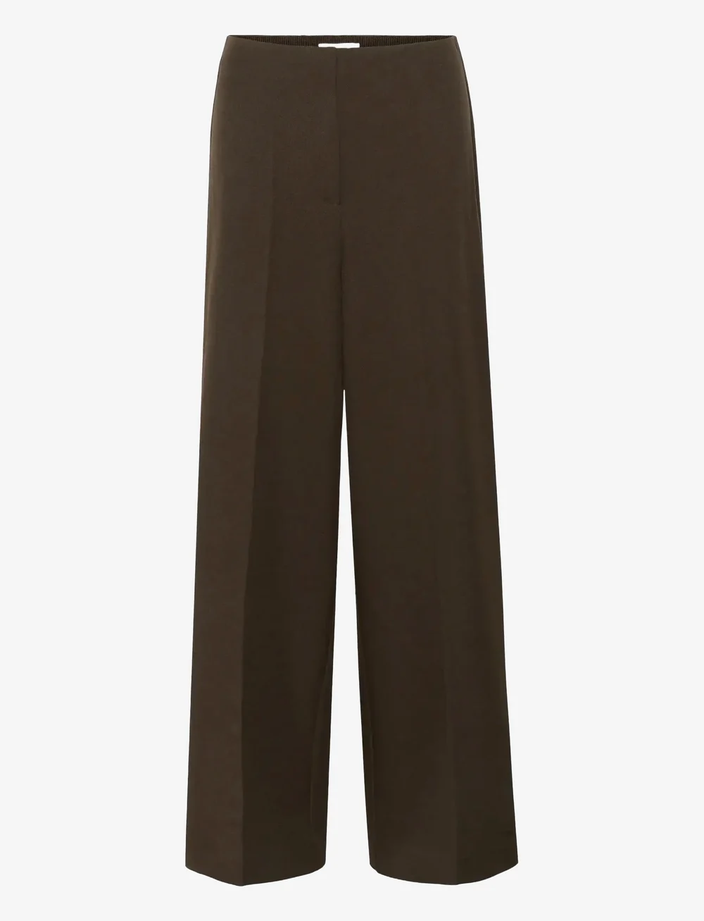 Soaked in Luxury - SLLilu Corinne Wide Long Pants - pidulikud püksid - brown melange suiting - 1