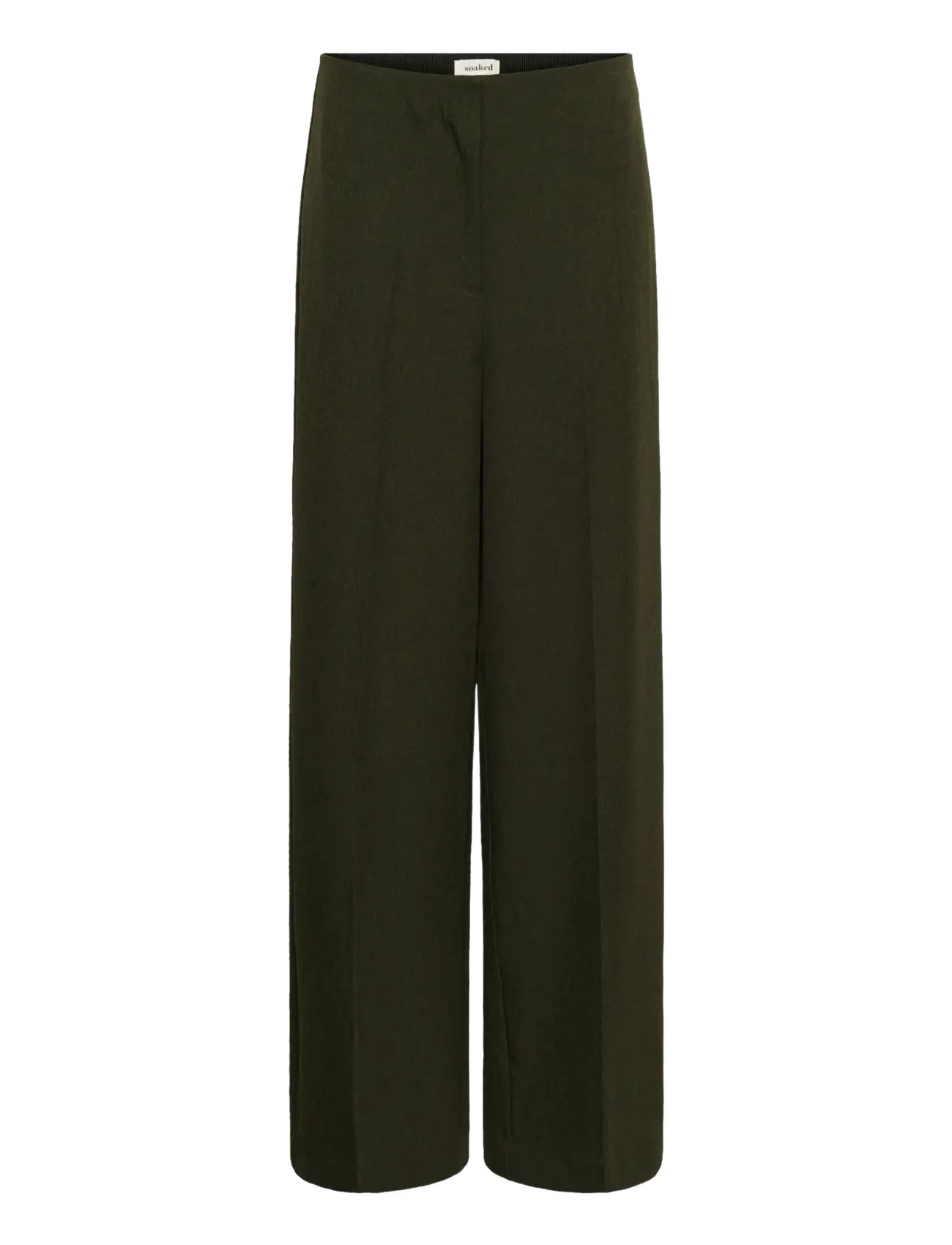 Soaked - SLLilu Corinne Wide Long Pants - tailored trousers - rosin melange - 1