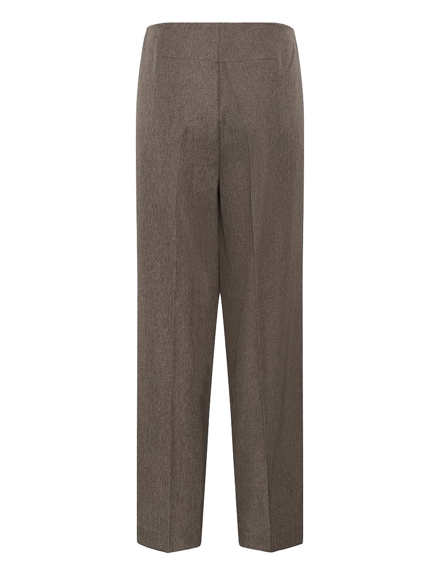 Soaked - SLLilu Corinne Wide Long Pants - anzugshosen - walnut melange - 2