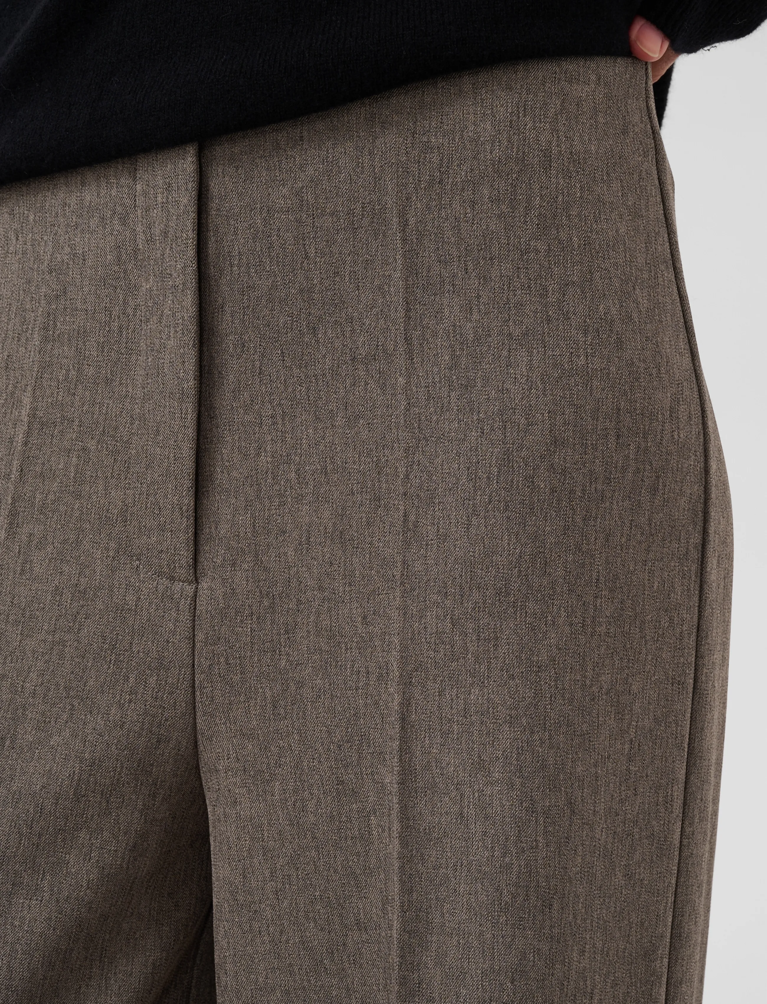 Soaked - SLLilu Corinne Wide Long Pants - anzugshosen - walnut melange - 5
