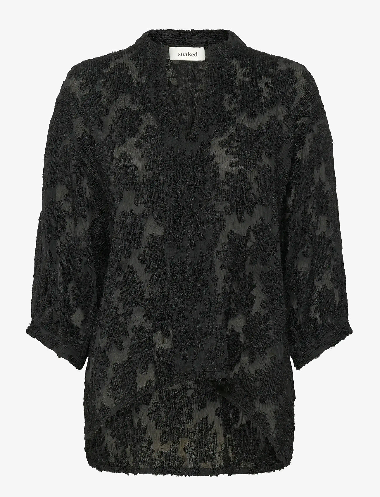 Soaked - SLRaye Amily Blouse 3/4 - bluzki z długimi rękawami - black - 1