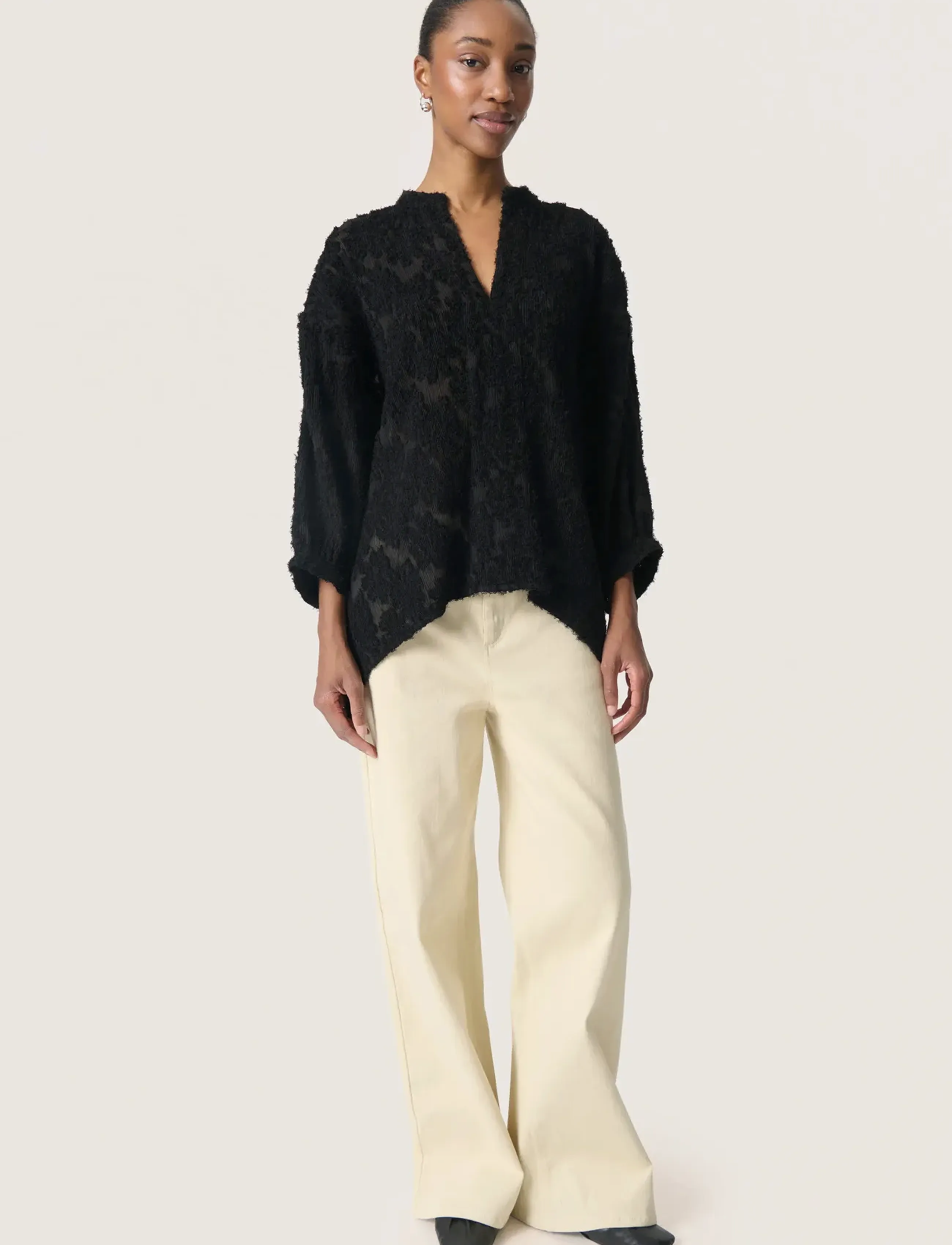Soaked - SLRaye Amily Blouse 3/4 - black - 3