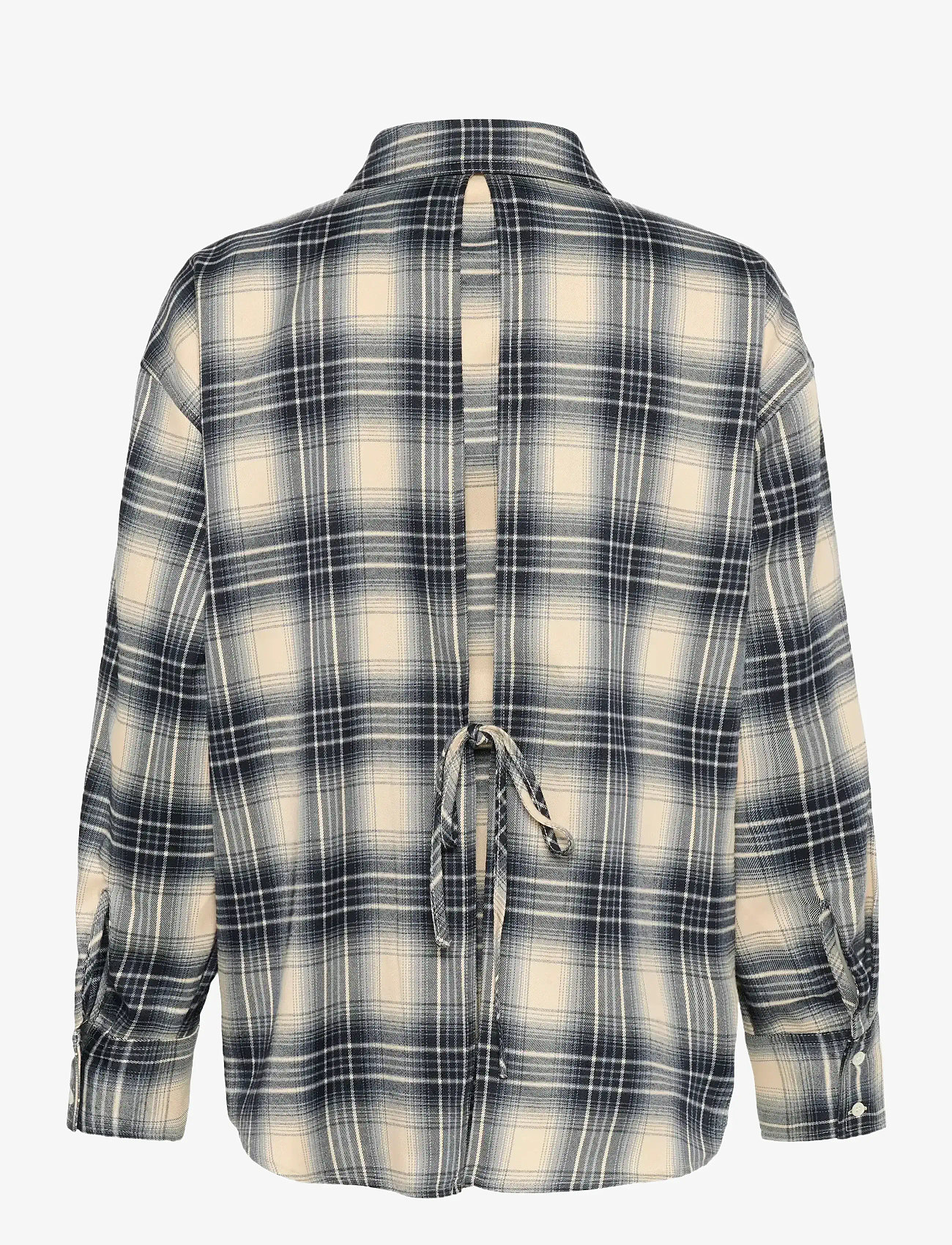 Soaked in Luxury - SLPamala Shirt LS - långärmade skjortor - navy checks - 2