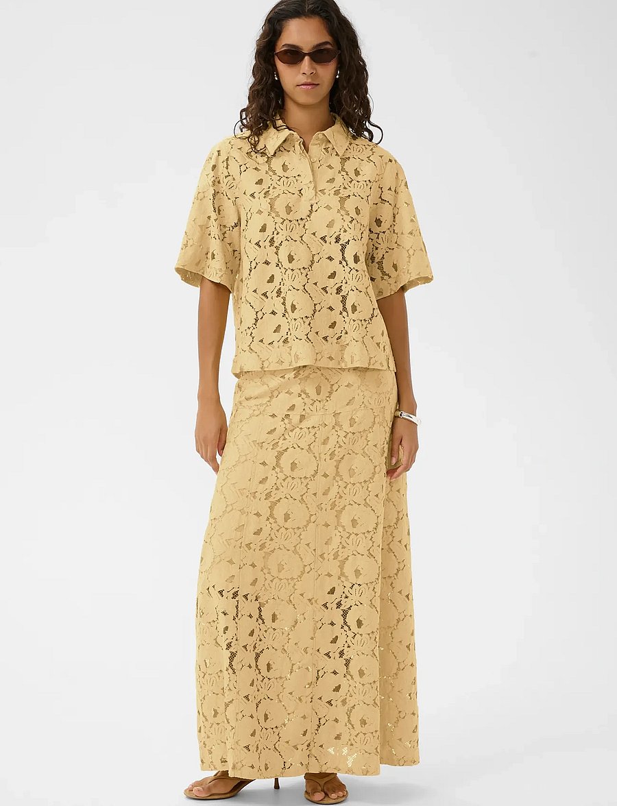 Soaked - SLTaya Skirt - midihameet - reed yellow - 3