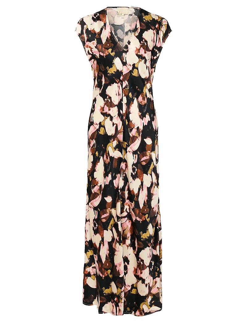 Soaked in Luxury - SLCinna Liva Dress - maxi kjoler - chocolate autumn leaves - 1