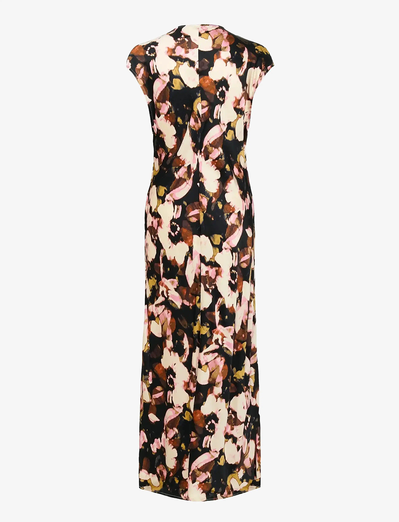 Soaked in Luxury - SLCinna Liva Dress - maxi dresses - chocolate autumn leaves - 2