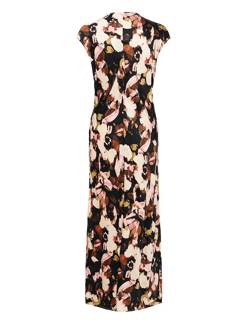 Soaked in Luxury - SLCinna Liva Dress - maxi kjoler - chocolate autumn leaves - 2