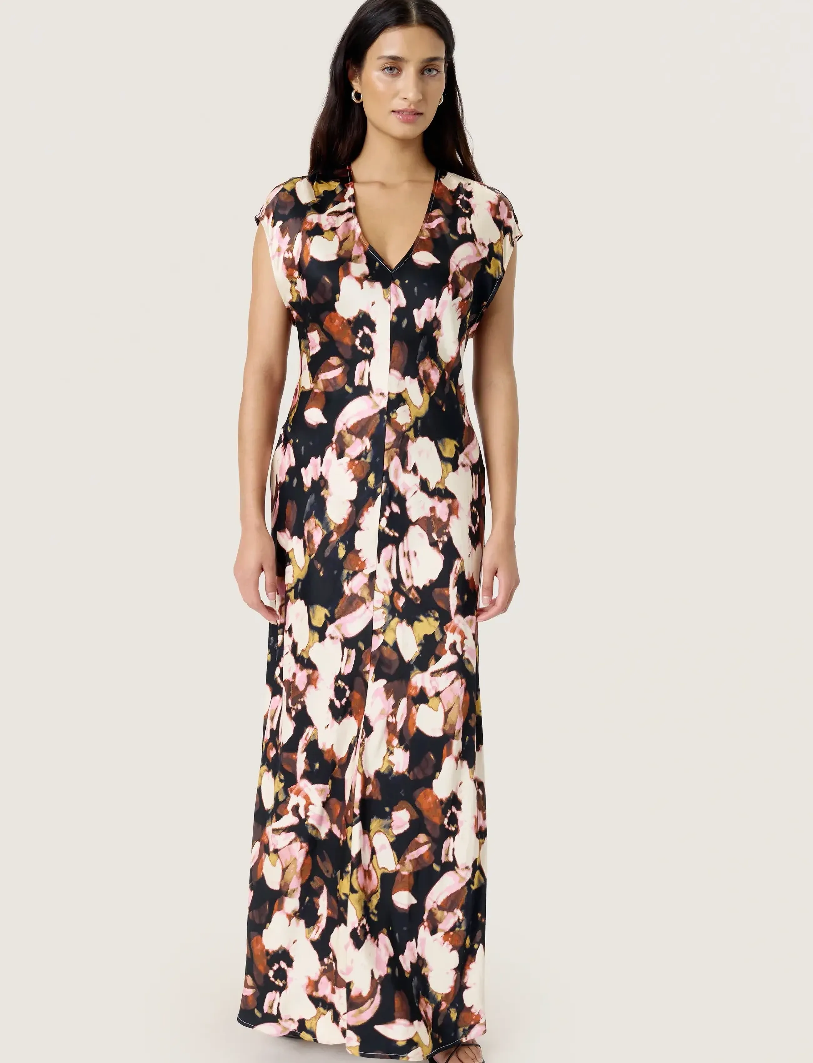 Soaked - SLCinna Liva Dress - chocolate autumn leaves - 3