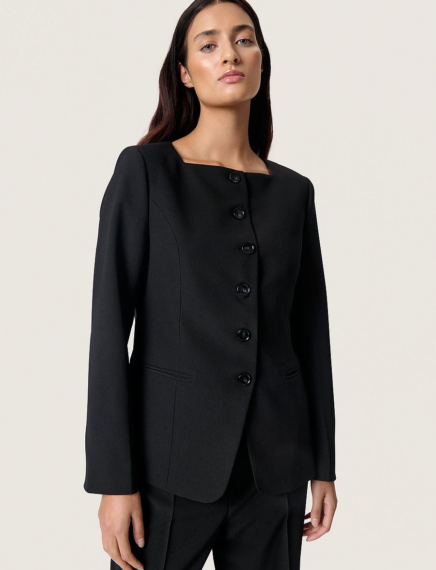 Soaked - SLSarina Blazer - enkeltradede blazere - black - 0