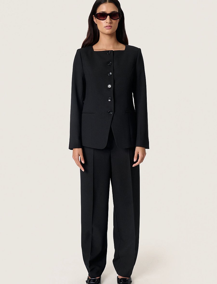 Soaked - SLSarina Blazer - enkeltradede blazere - black - 3