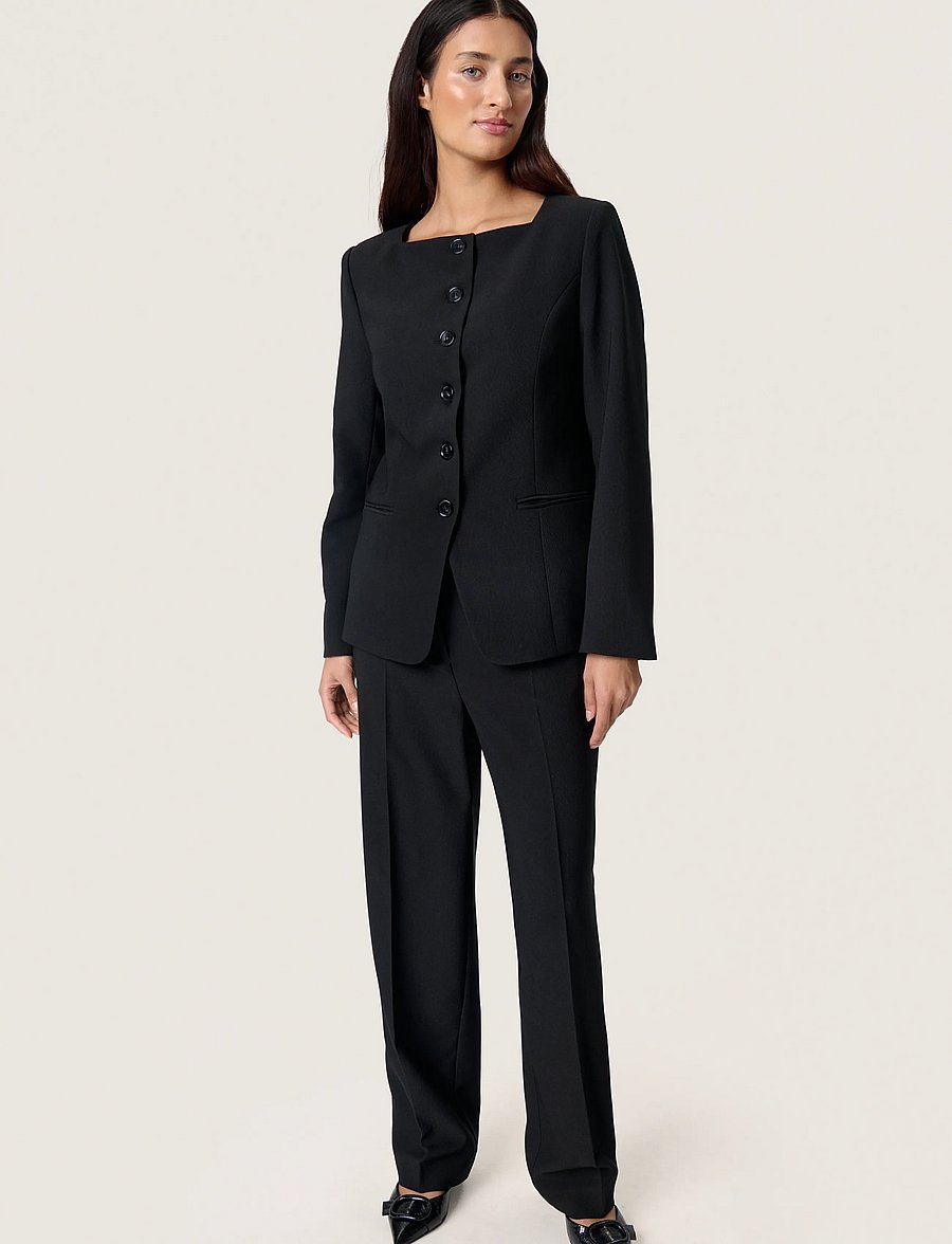 Soaked - SLSarina Blazer - enkeltradede blazere - black - 4