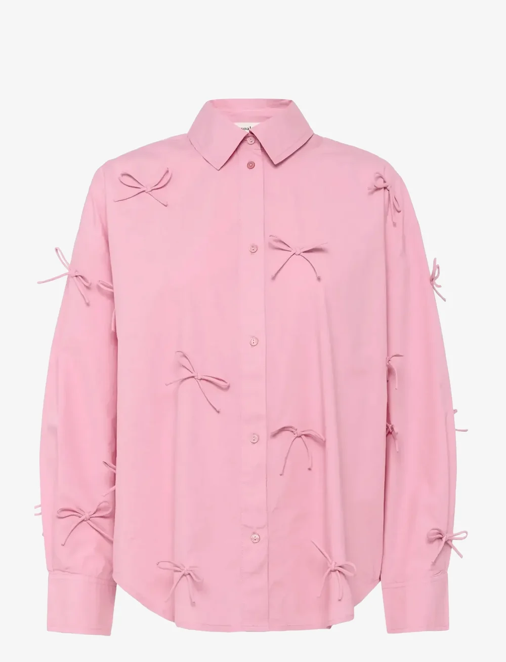 Soaked in Luxury - SLJoa Bow Shirt LS - long-sleeved shirts - polignac - 1