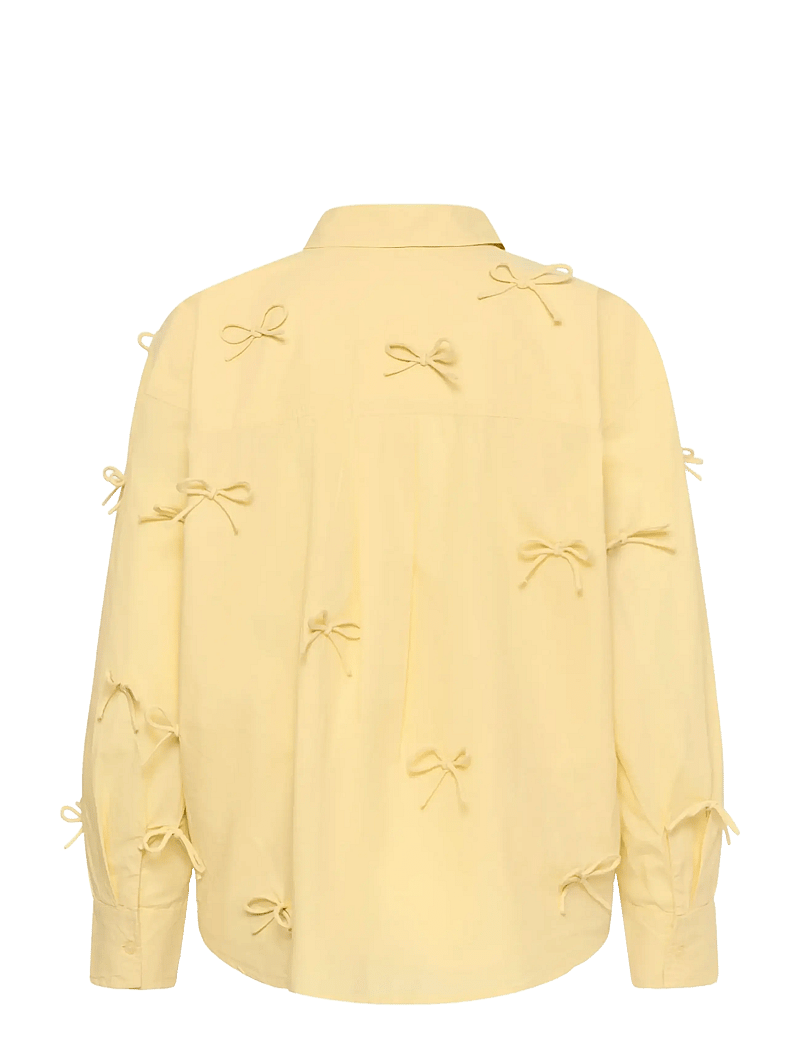 Soaked - SLJoa Bow Shirt - langärmlige hemden - reed yellow - 2