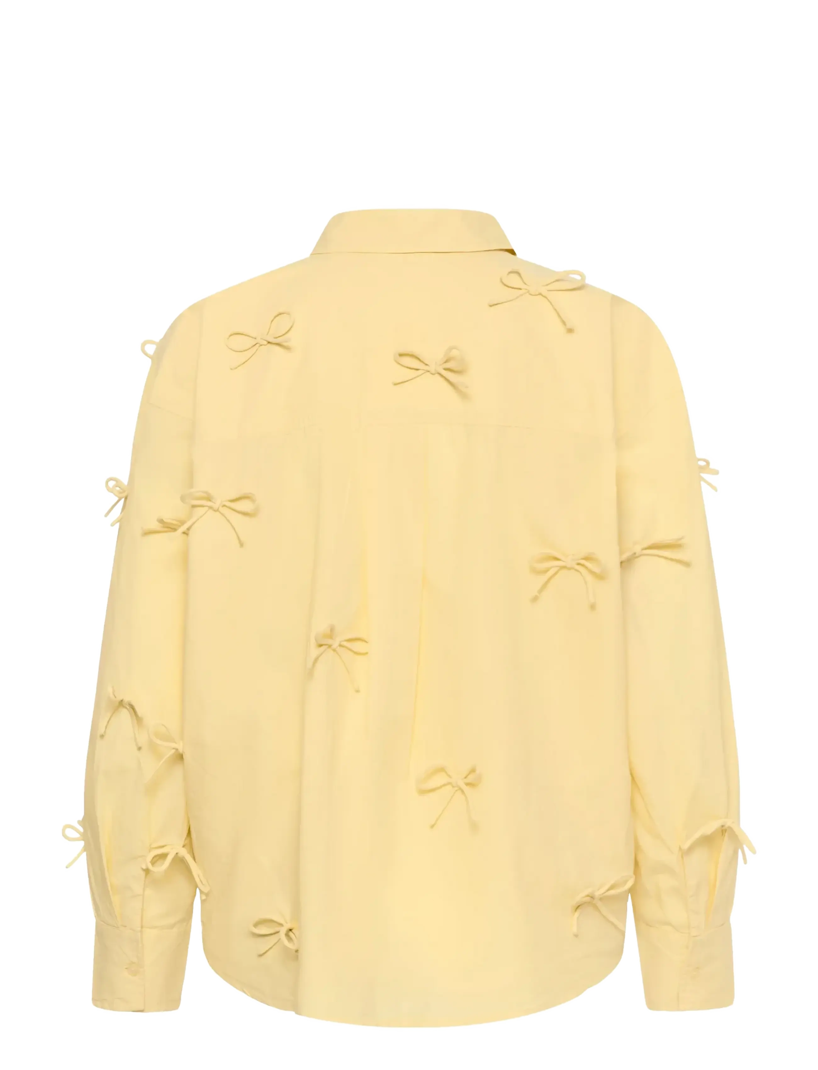 Soaked - SLJoa Bow Shirt - långärmade skjortor - reed yellow - 2