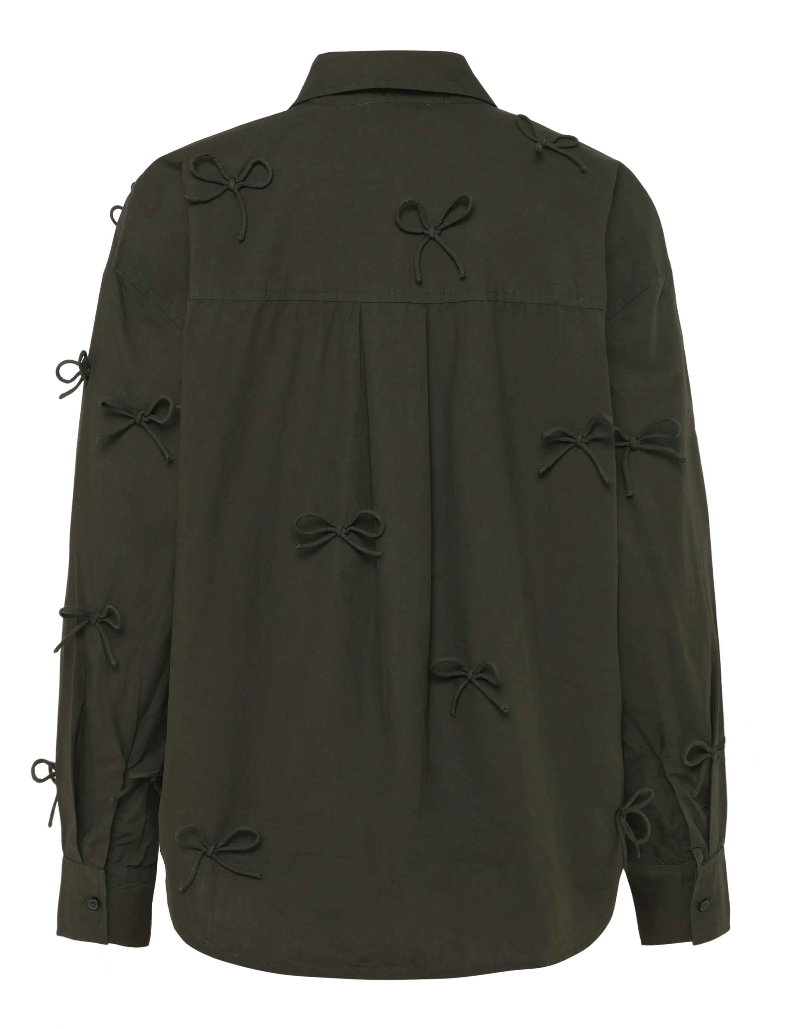 Soaked - SLJoa Bow Shirt - langärmlige hemden - rosin - 1