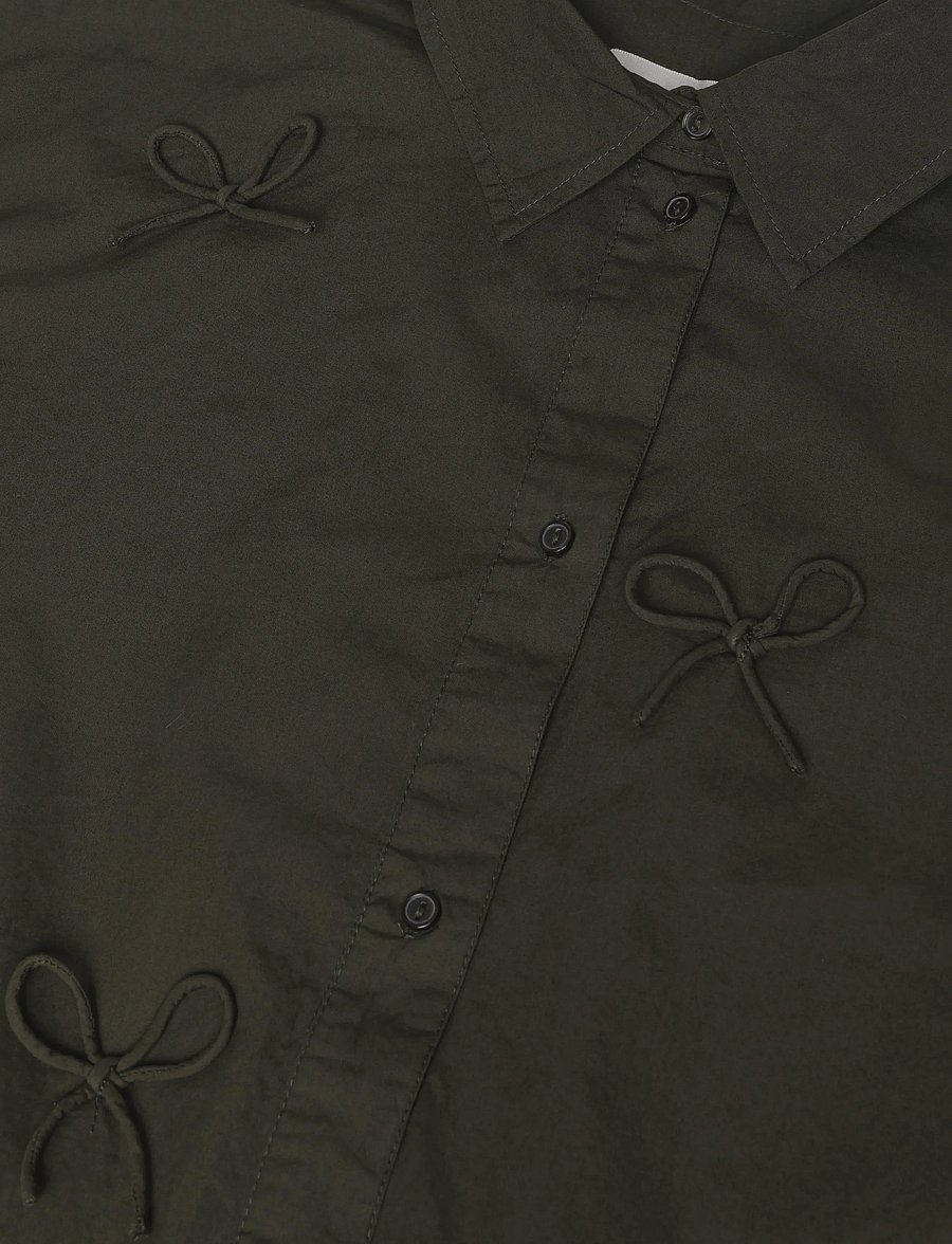 Soaked - SLJoa Bow Shirt - langärmlige hemden - rosin - 2