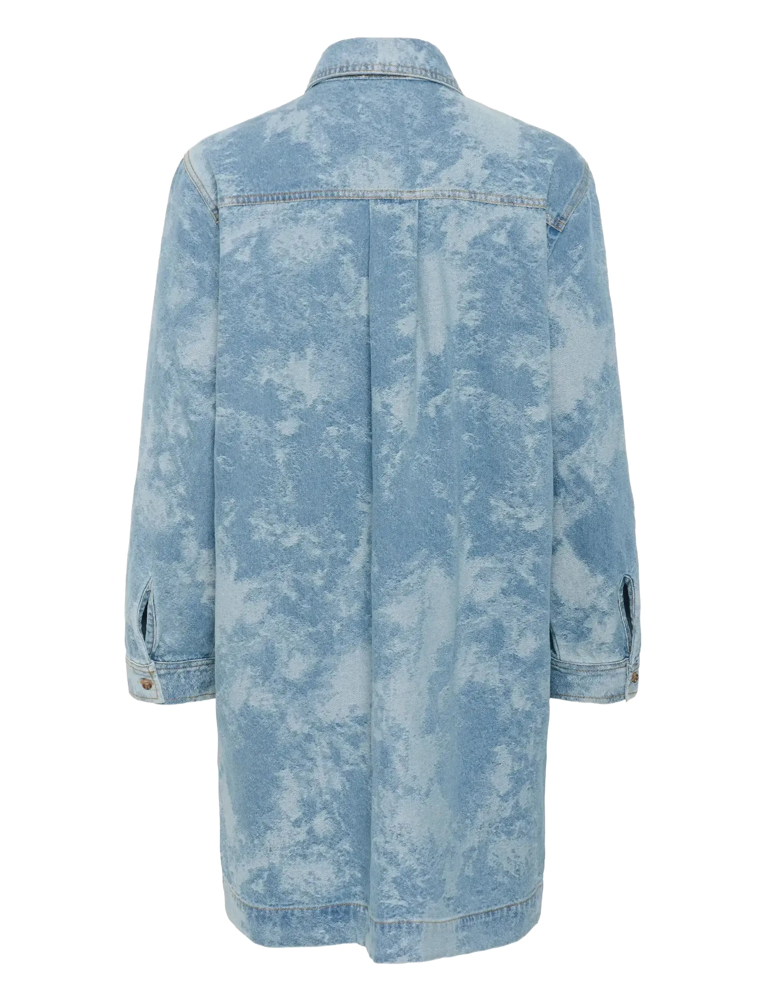 Soaked - SLAltea Denim Dress - skyrtukjólar - fuzzy blue denim - 2