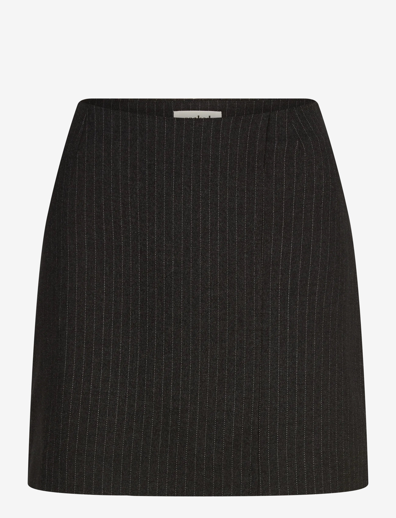 Soaked in Luxury - SLMalodi Mini Skirt - miniseelikud - grey melange pinstripe - 1
