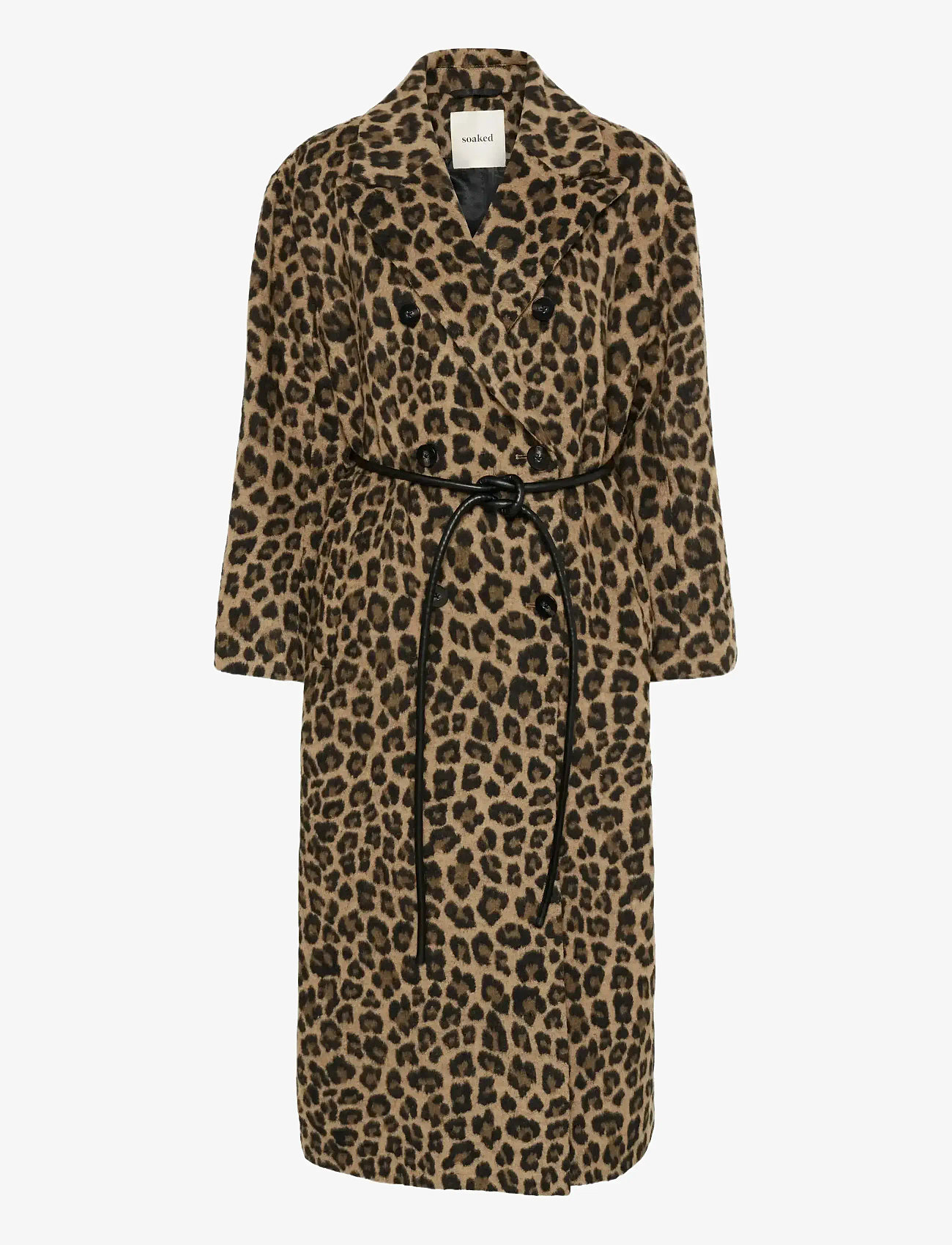 Soaked - SLLeony Mafalda Coat - leopard jaquard - 1