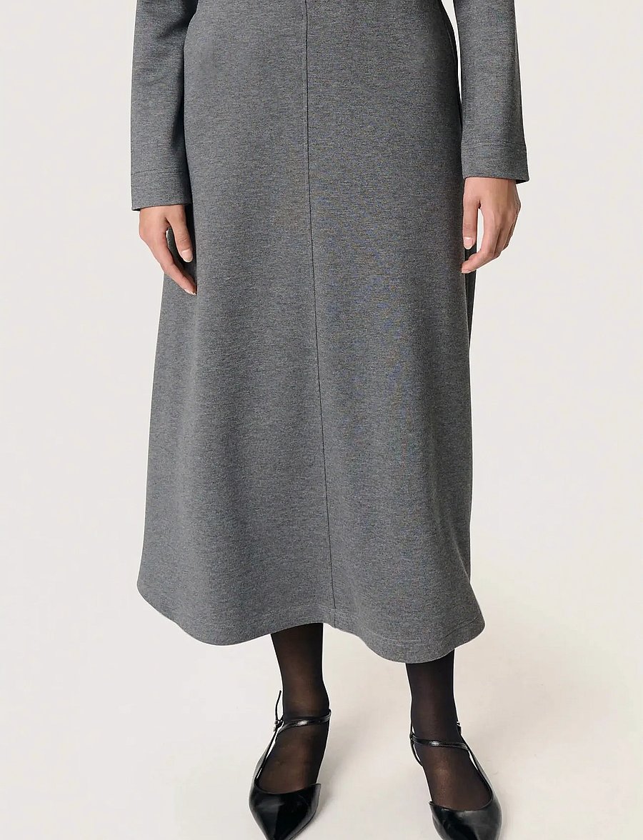 Soaked - SLMarigold Skirt - midi-röcke - grey melange - 0