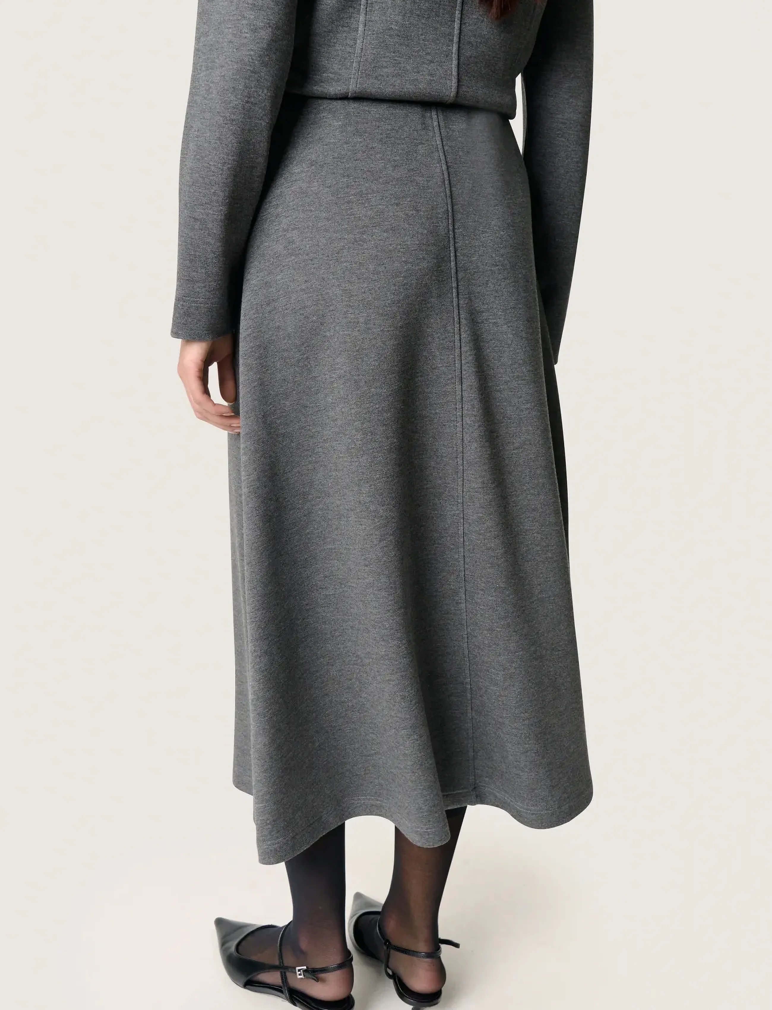Soaked - SLMarigold Skirt - grey melange - 3