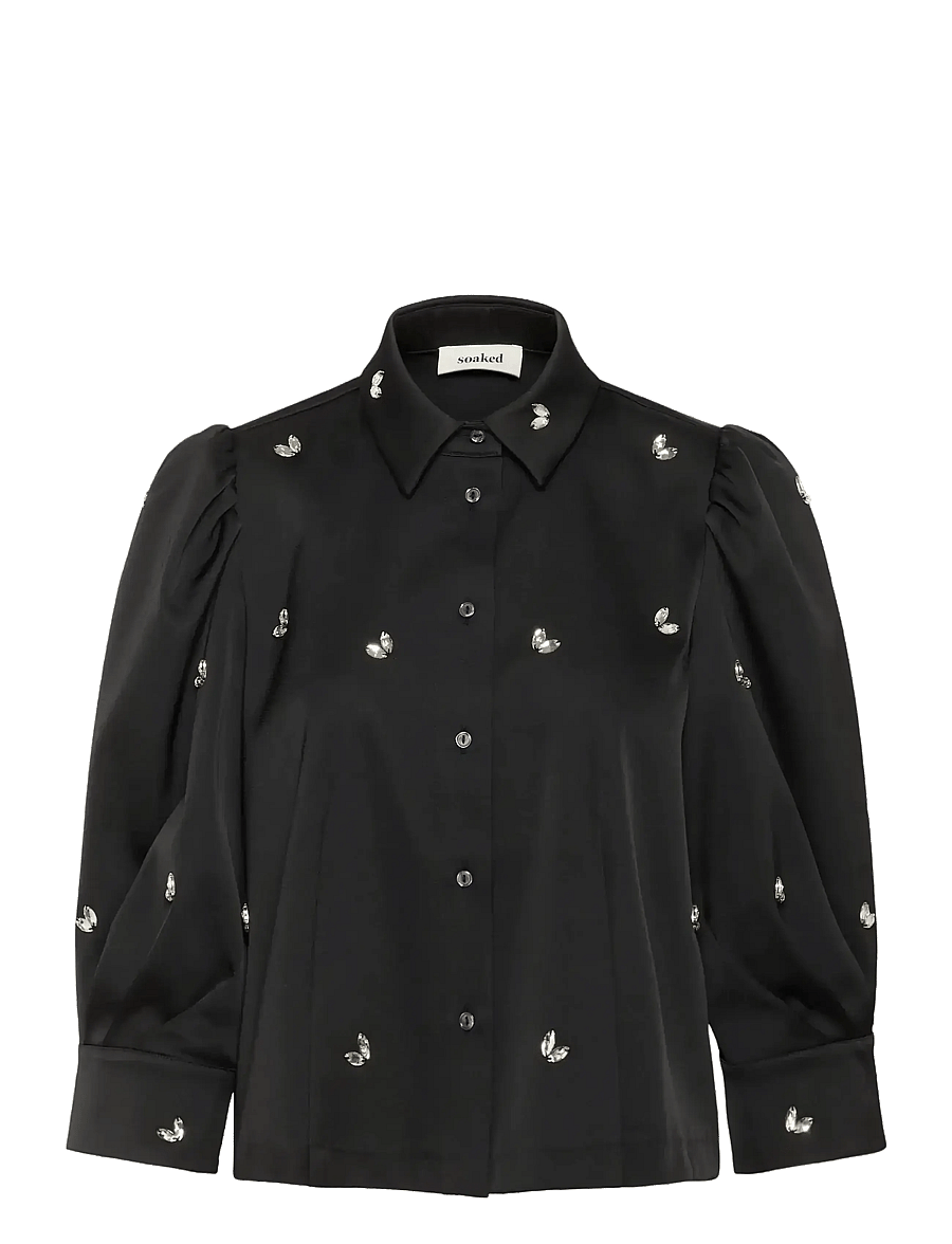 Soaked - SLSelda Chiba Shirt - long-sleeved shirts - black - 1