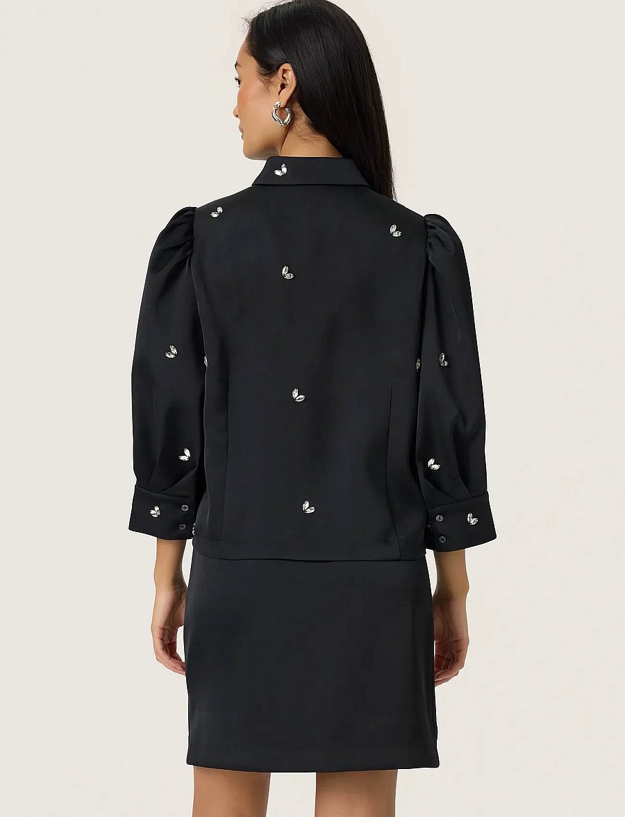 Soaked - SLSelda Chiba Shirt - long-sleeved shirts - black - 4