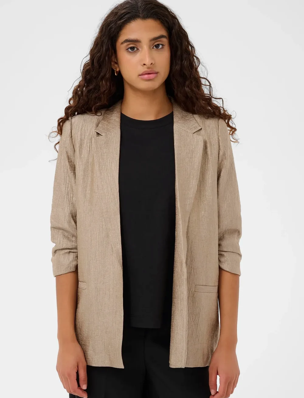 Soaked in Luxury - SLLaurie Blazer - single breasted blazers - dune - 0