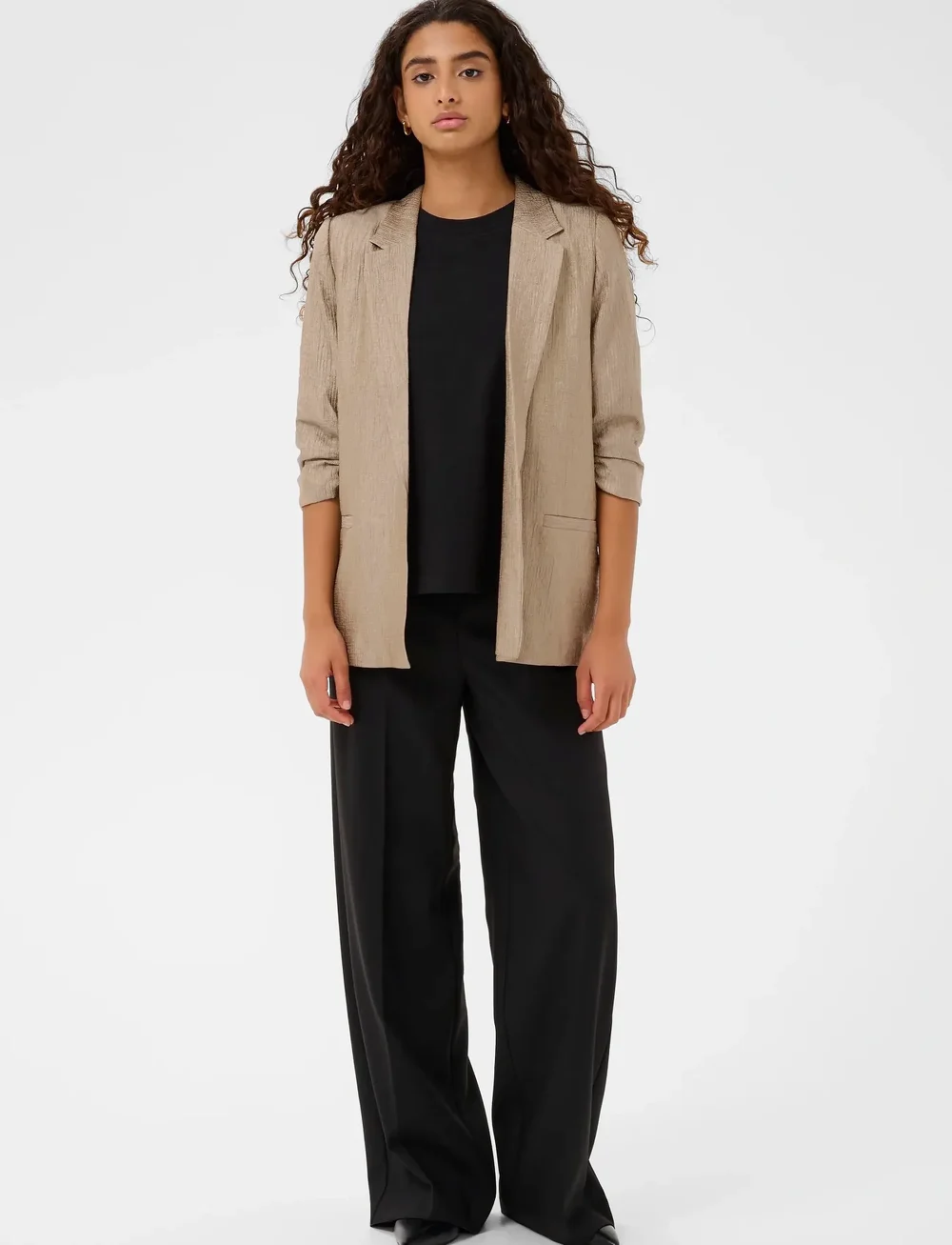 Soaked in Luxury - SLLaurie Blazer - single breasted blazers - dune - 3