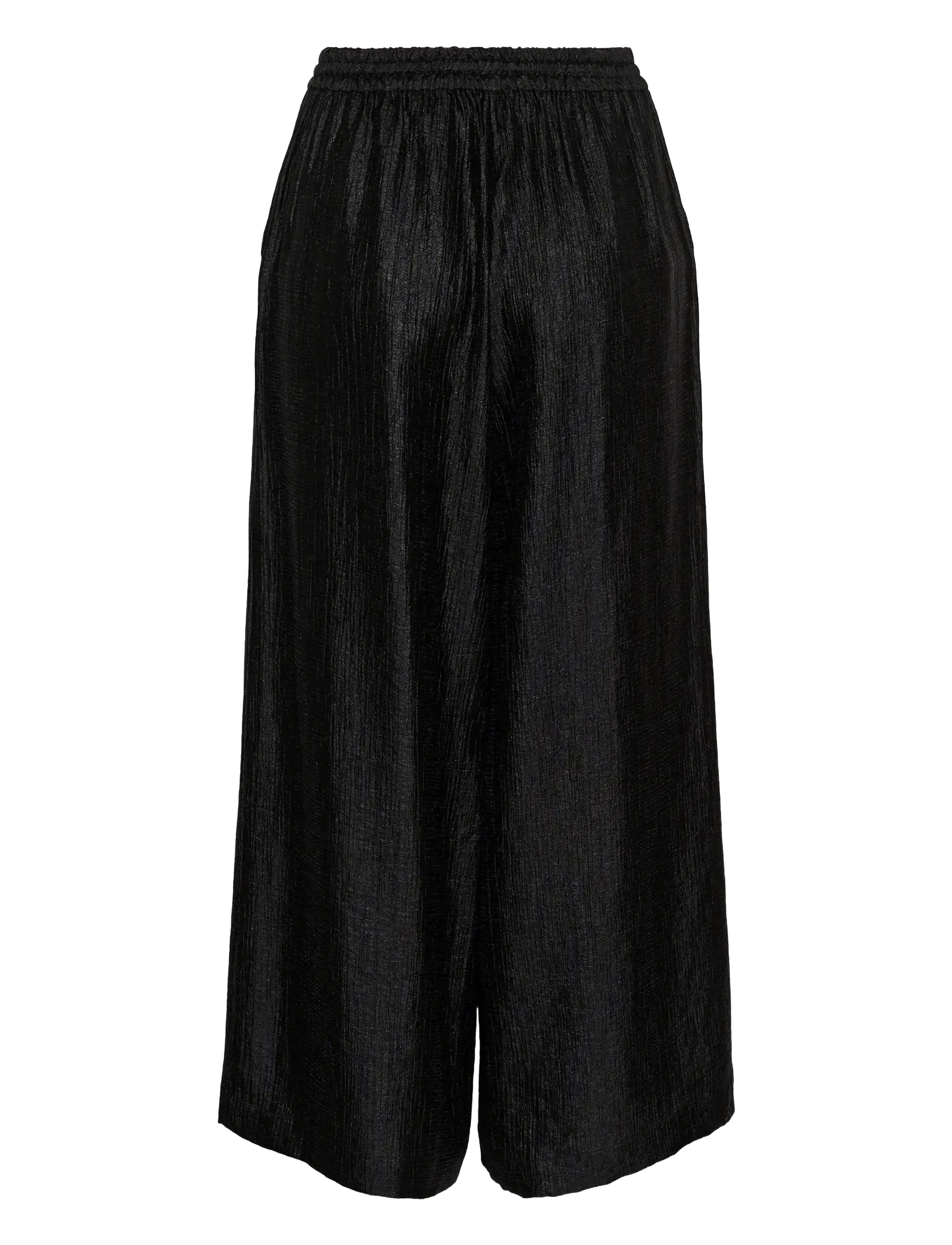 Soaked - SLLaurie Pants - laia säärega püksid - black - 2