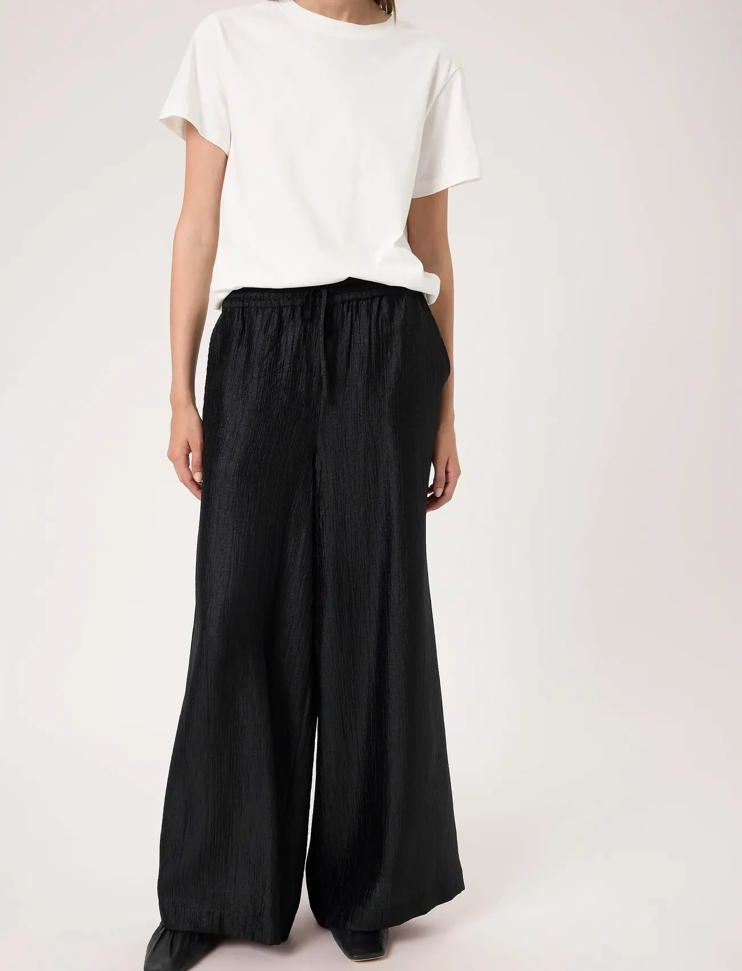 Soaked SLLaurie Pants - Transitional Layering - BLACK / black